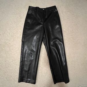 Aritzia Babaton Cropped Vegan Leather Pants